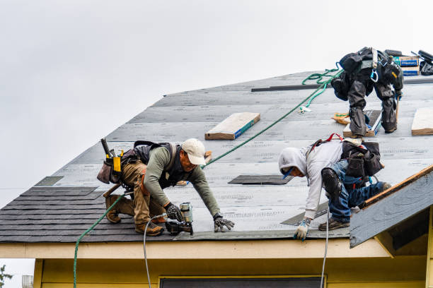 Professional Storm Damage Roof Repair technician working in Rosemont, NJ